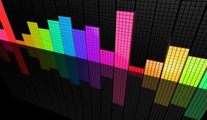 Preview wallpaper abstraction, equalizer, multi-colored, surface