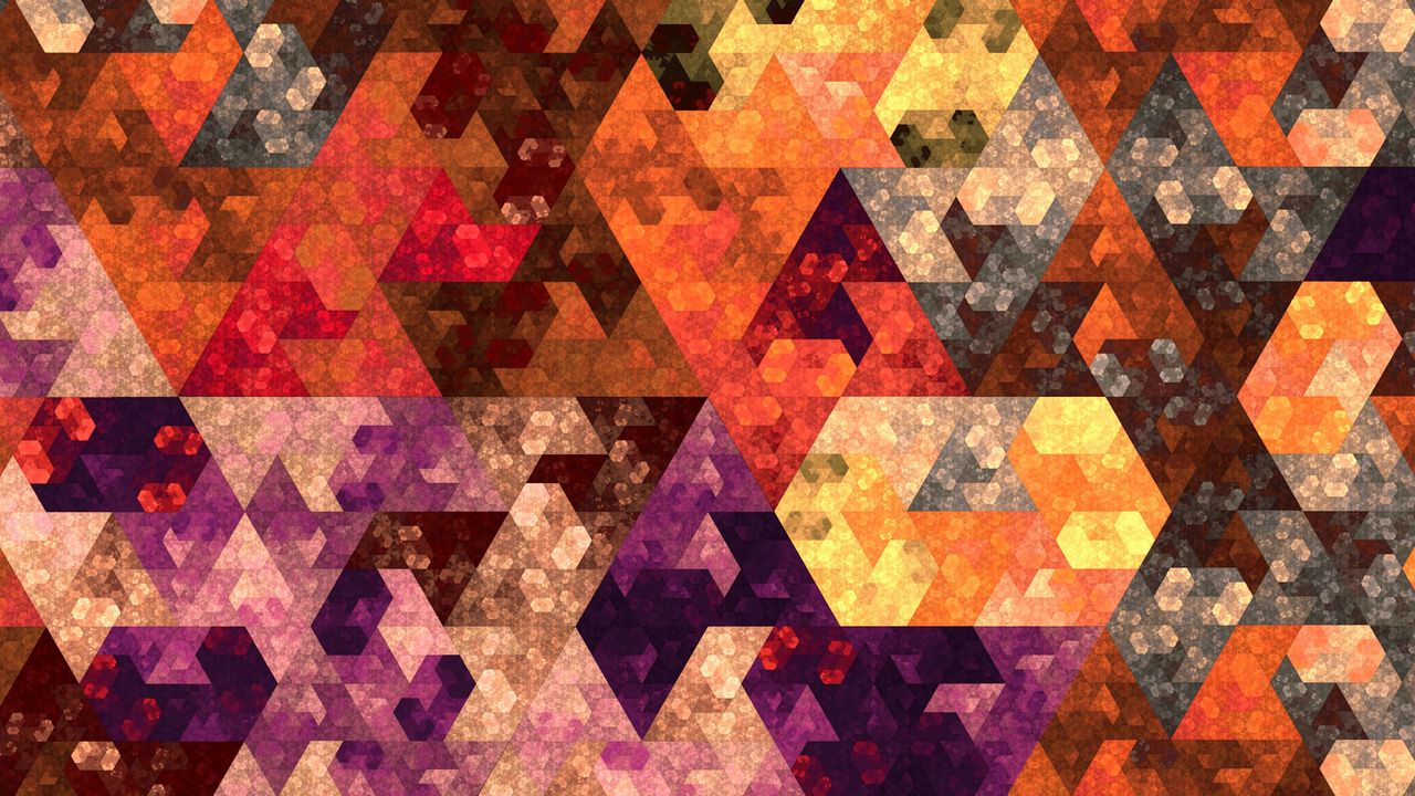 Wallpaper abstraction, geometry, mosaic, colorful