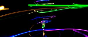 Preview wallpaper abstraction, glow, long exposure, multicolored