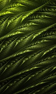 Preview wallpaper abstraction, green, tangled, structure, fractal