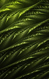 Preview wallpaper abstraction, green, tangled, structure, fractal