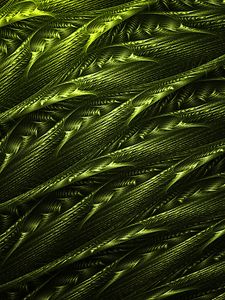 Preview wallpaper abstraction, green, tangled, structure, fractal