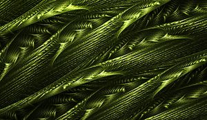 Preview wallpaper abstraction, green, tangled, structure, fractal