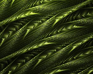 Preview wallpaper abstraction, green, tangled, structure, fractal