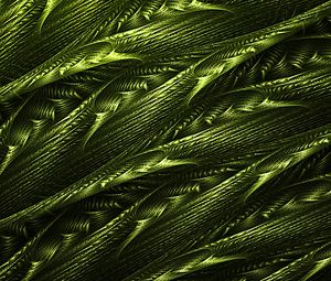 Preview wallpaper abstraction, green, tangled, structure, fractal