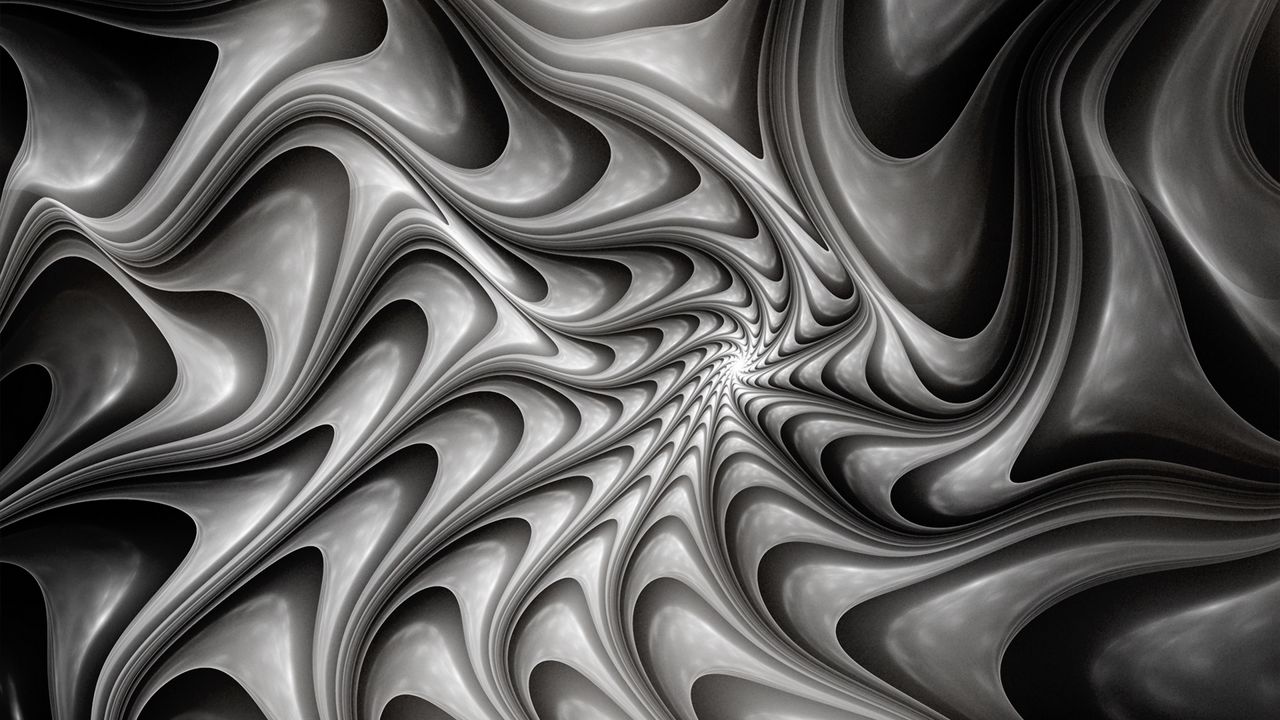 Wallpaper abstraction, illusion, rotation, gray