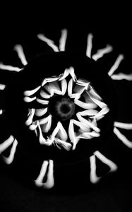 Preview wallpaper abstraction, kaleidoscope, bw, light, motion, motion blur