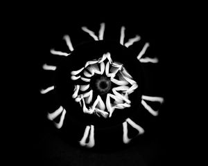 Preview wallpaper abstraction, kaleidoscope, bw, light, motion, motion blur