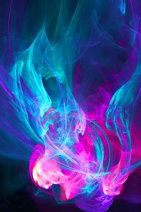 Preview wallpaper abstraction, light, pink, blue, purple, patterns