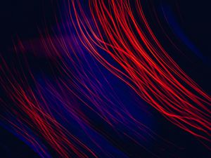 Preview wallpaper abstraction, lines, light, red