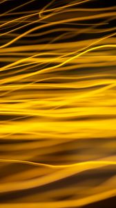 Preview wallpaper abstraction, lines, light, blur, yellow