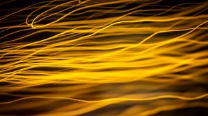 Preview wallpaper abstraction, lines, light, blur, yellow