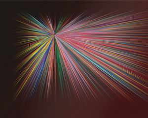 Preview wallpaper abstraction, lines, rays, bright, colorful