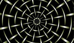 Preview wallpaper abstraction, mesh, black background, pit, infinity