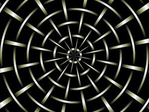 Preview wallpaper abstraction, mesh, black background, pit, infinity