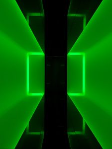 Preview wallpaper abstraction, neon, square, green