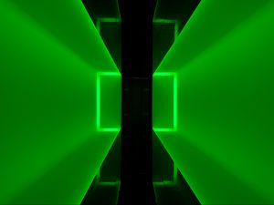 Preview wallpaper abstraction, neon, square, green
