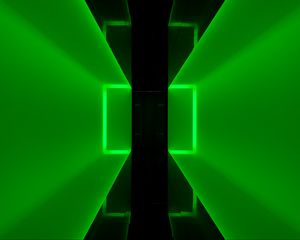 Preview wallpaper abstraction, neon, square, green