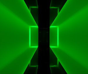 Preview wallpaper abstraction, neon, square, green