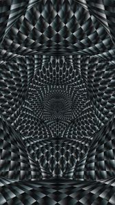 Preview wallpaper abstraction, optical illusion, black, white, pattern