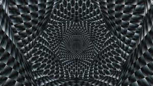 Preview wallpaper abstraction, optical illusion, black, white, pattern