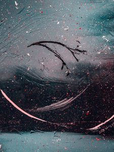 Preview wallpaper abstraction, paint, stains, glass