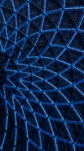 Preview wallpaper abstraction, pattern, neon, blue
