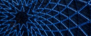 Preview wallpaper abstraction, pattern, neon, blue