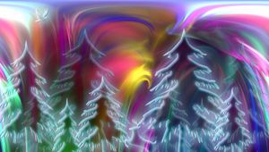 Preview wallpaper abstraction, pattern, pine, line, multicolored