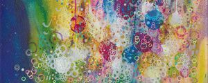 Preview wallpaper abstraction, patterns, circles, spots, multicolored, watercolor