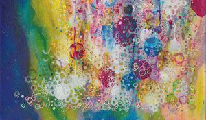 Preview wallpaper abstraction, patterns, circles, spots, multicolored, watercolor