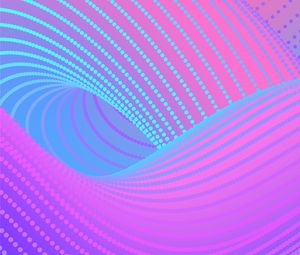 Preview wallpaper abstraction, points, lines, winding, gradient, bright, saturated