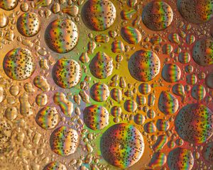 Preview wallpaper abstraction, rainbow, circle, bubble