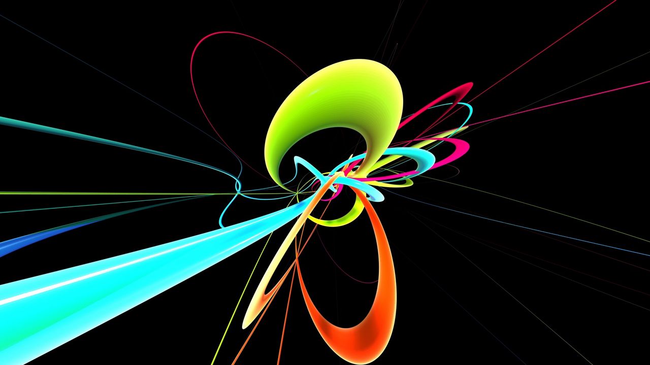 Wallpaper abstraction, rainbow, shapes, defect hd, picture, image