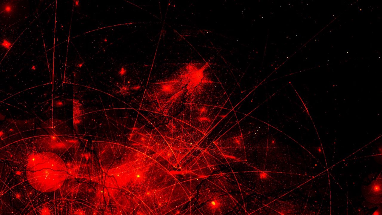 Wallpaper abstraction, red, black, universe, space, star, galaxy