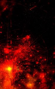 Preview wallpaper abstraction, red, black, universe, space, star, galaxy