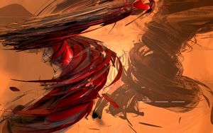 Preview wallpaper abstraction, red, blizzard, brown