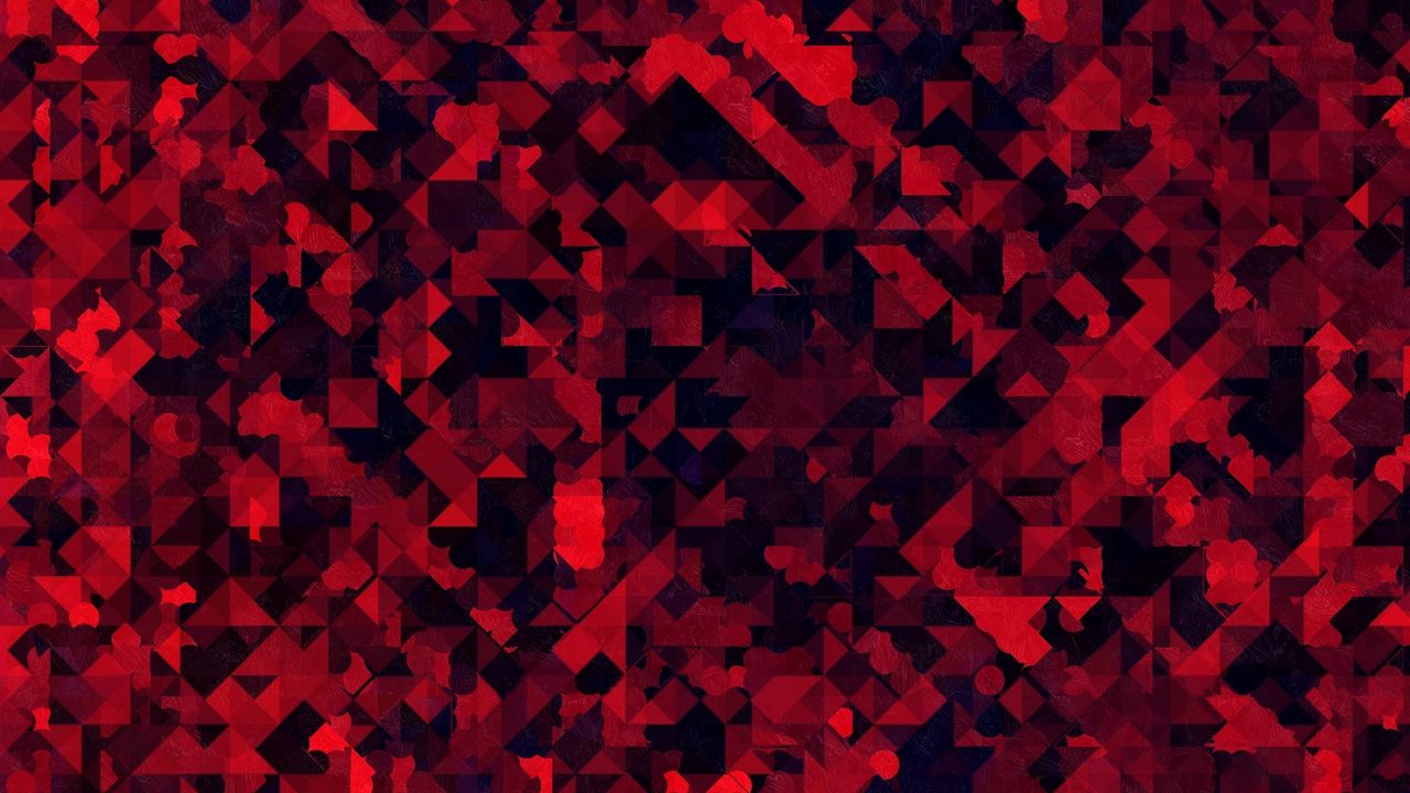 Wallpaper abstraction, spots, glitch, distortion, red