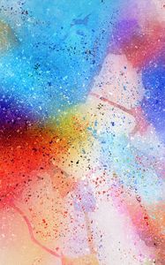 Preview wallpaper abstraction, spots, watercolor, multicolored, dots