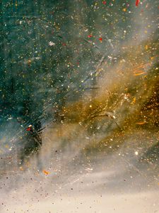 Preview wallpaper abstraction, spray, paint, yellow