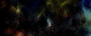 Preview wallpaper abstraction, stains, watercolor, dark