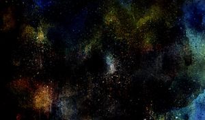 Preview wallpaper abstraction, stains, watercolor, dark