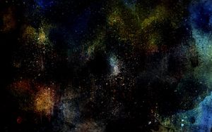 Preview wallpaper abstraction, stains, watercolor, dark