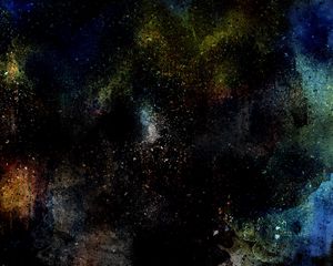 Preview wallpaper abstraction, stains, watercolor, dark