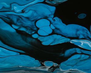Preview wallpaper abstraction, stains, watercolor, dark, blue