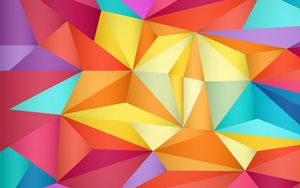 Preview wallpaper abstraction, triangles, colorful