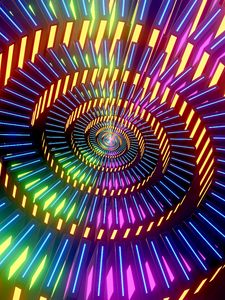 Preview wallpaper abstraction, twisting, glow
