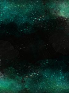 Preview wallpaper abstraction, watercolor, dark, spots, black, green