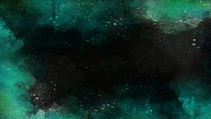Preview wallpaper abstraction, watercolor, dark, spots, black, green