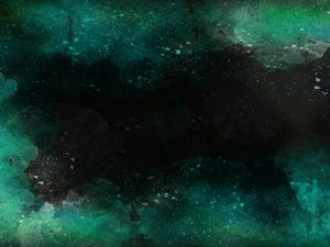 Preview wallpaper abstraction, watercolor, dark, spots, black, green